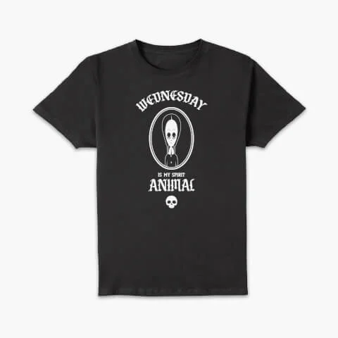 T-shirt Femme Wednesday is my Spirit Animal - Noir