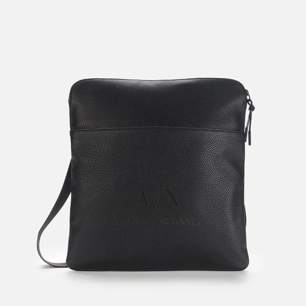 Armani Exchange Men's Flat Cross Body Bag - Black
