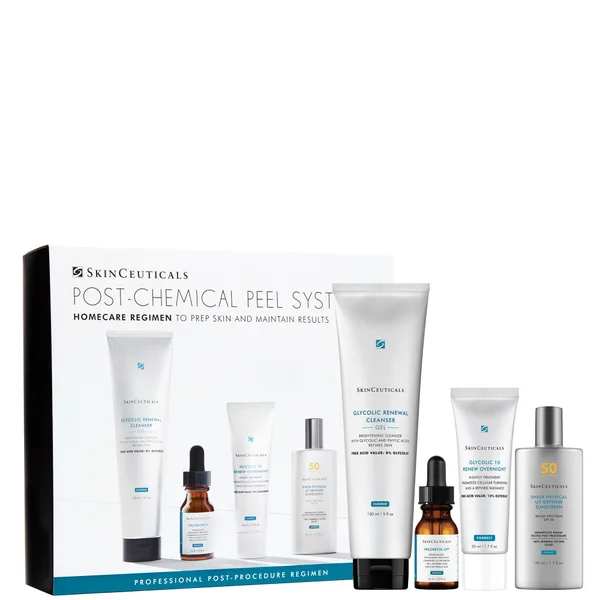 SkinCeuticals Brightening & Resurfacing Peel Skin System with Glycolic Acid & Travel Sized Phloretin CF Vitamin C Serum