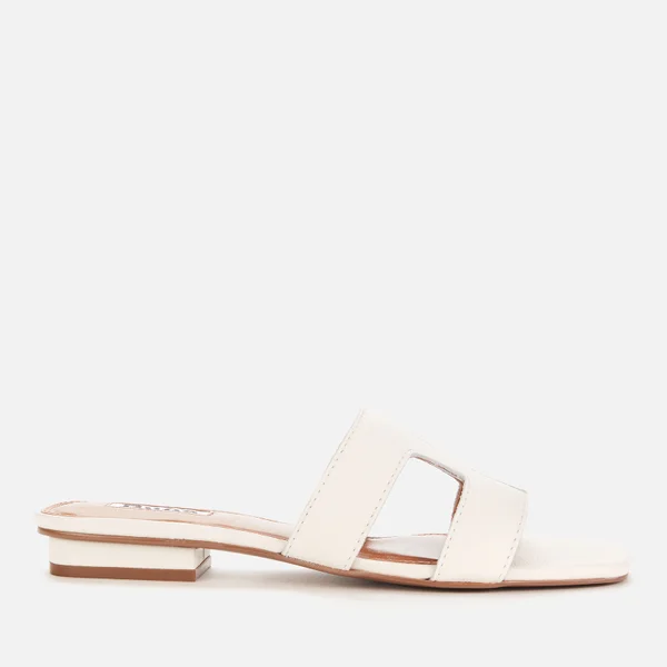 Dune London Women's Loupe Leather Sandals - White