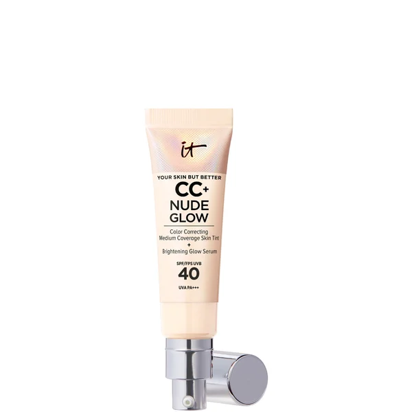 IT Cosmetics CC+ and Nude Glow Lightweight Foundation and Glow Serum with SPF40 32ml (Various Shades)