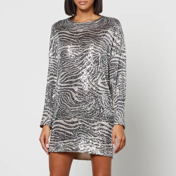 In the Mood for Love Alexandra Sequinned Mesh Mini Dress