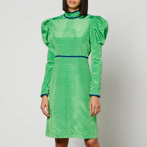 Batsheva Tate Cotton-Blend Moiré Mini Dress