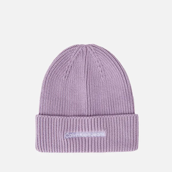 Calvin Klein Jeans Institutional Ribbed-Cotton Blend Beanie