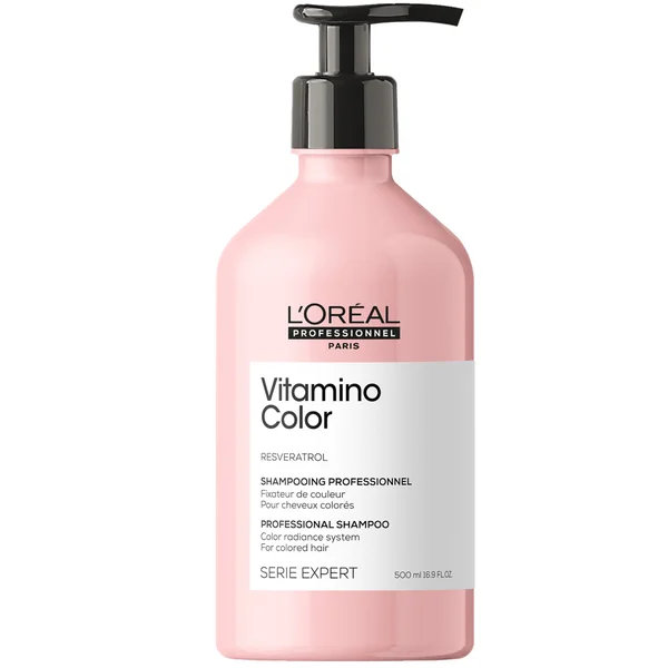 L'oreal Paris - L'Oreal Professionel Serie Expert Vitamino Color Resveratrol Shampoo For Color Radiance 500ml/16.9 Oz - 500ml/16