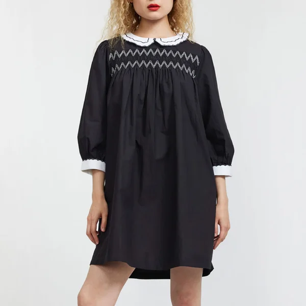 Batsheva Pauline Cotton-Poplin Mini Dress