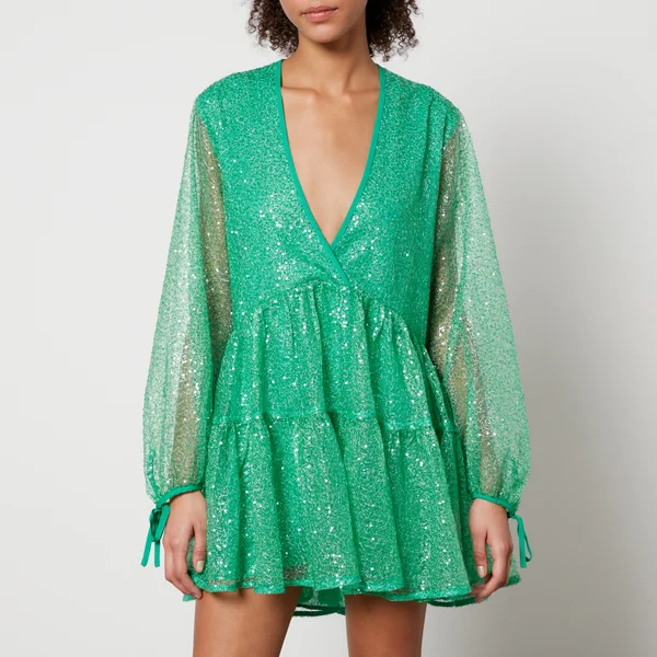 Stella Nova Sequined Organza Mini Dress