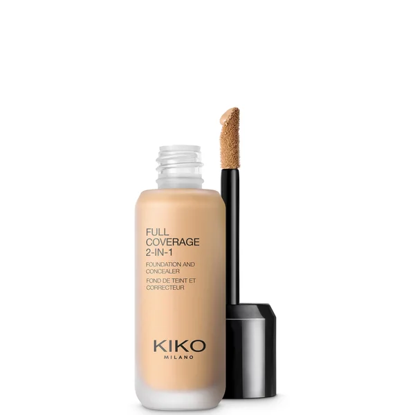 KIKO Milano Full Coverage 2-in-1 Foundation and Concealer 25ml (Various Shades)