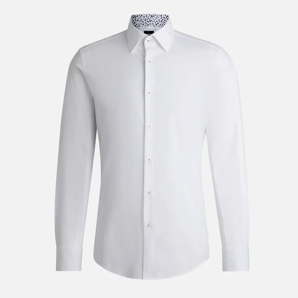 BOSS Black Hank-Kent Cotton-Blend Shirt
