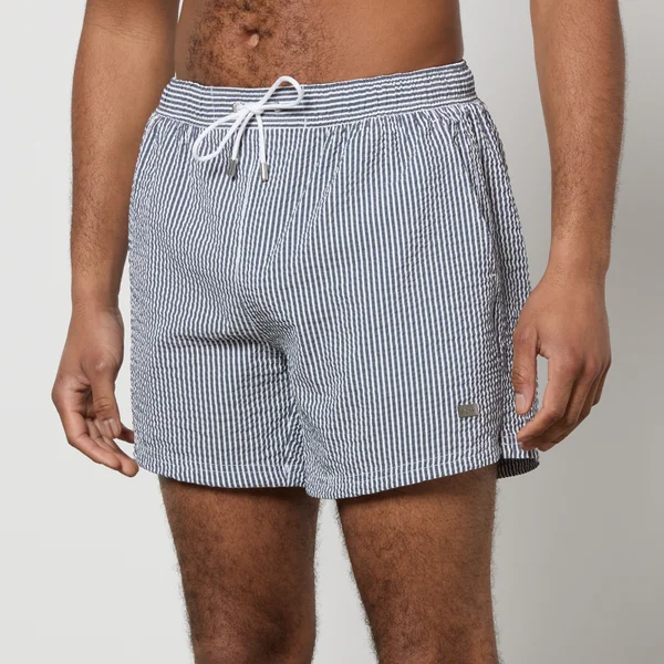 BOSS Swimwear Velvetfish Seersucker Swim Shorts