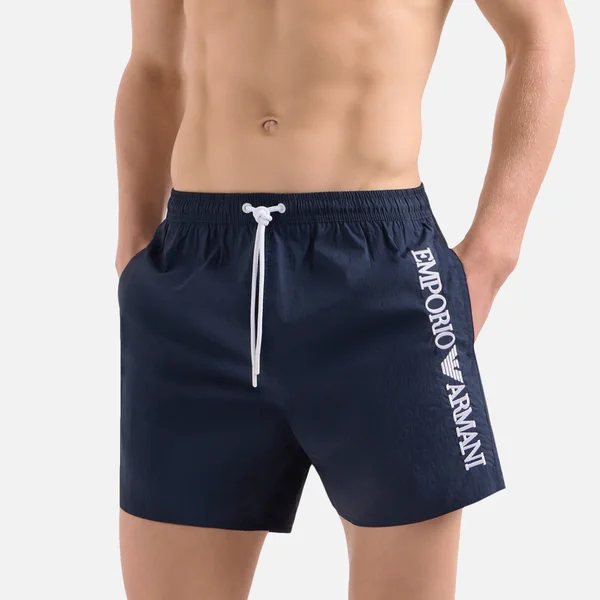Emporio Armani Bodywear Logo Shell Swimming Trunks
