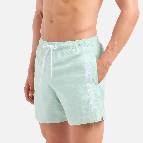 Emporio Armani Bodywear Logo Shell Swimming Trunks