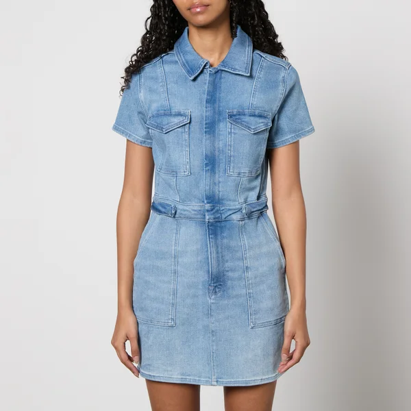 Good American Fit For Success Stretch-Denim Mini Dress