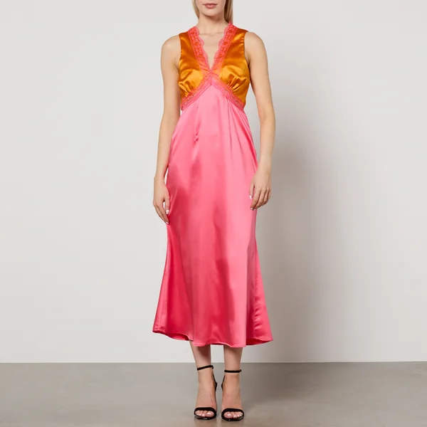 Never Fully Dressed May Satin Midi Dress