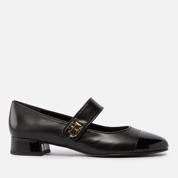 Tory Burch Women's Cap-Toe Leather Mary Jane Heels