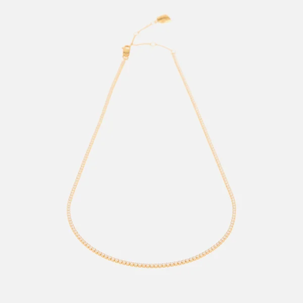 Astrid & Miyu Gold-Plated Tennis Necklace