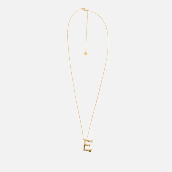 Astrid & Miyu Initial Bold 18K Gold-Plated Necklace