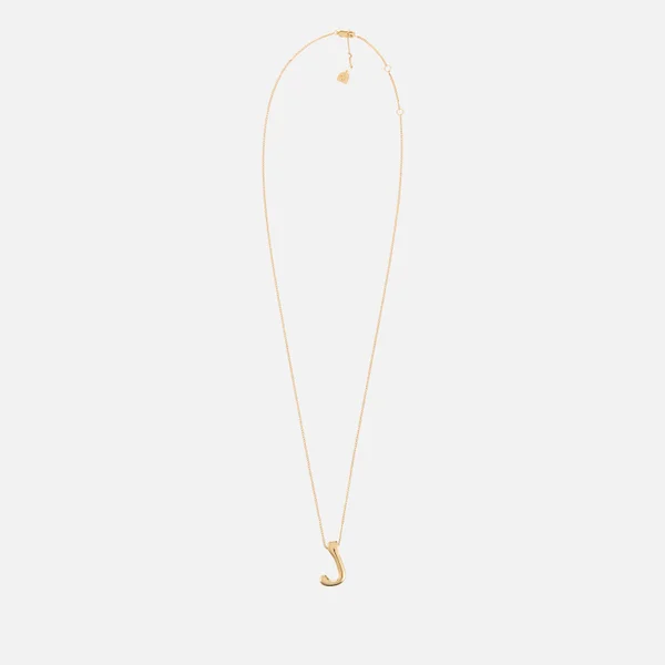 Astrid & Miyu Initial Bold 18K Gold-Plated Necklace
