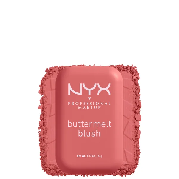 NYX Professional Makeup Buttermelt Powder Blush up to 12H Wear, Fade and Transfer Resistant (Various Shades)