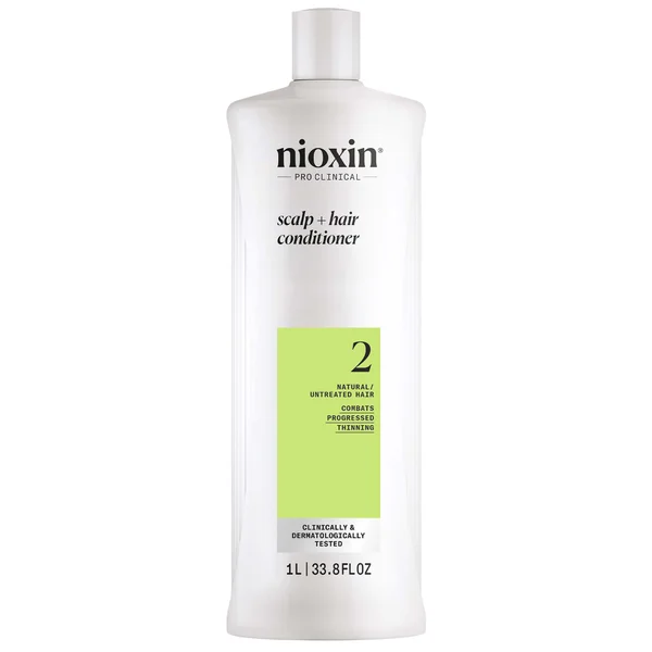 NIOXIN Scalp and Hair Thickening System 2 Conditioner for Natural Hair with Progressed Thinning 1L