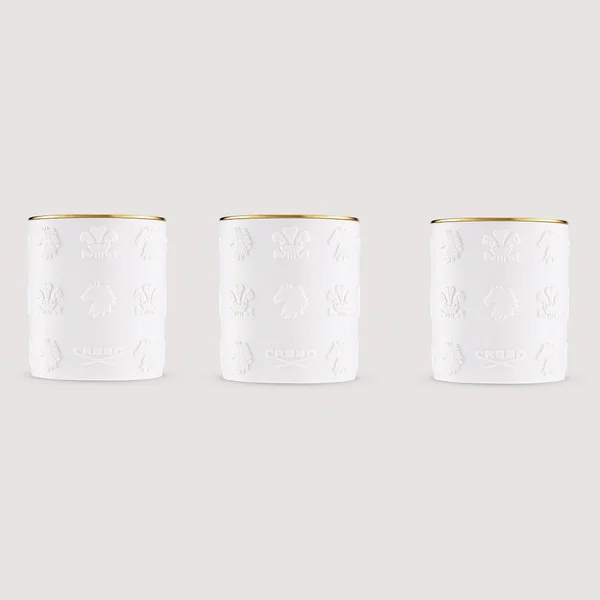 Trio aus Porzellankerzen