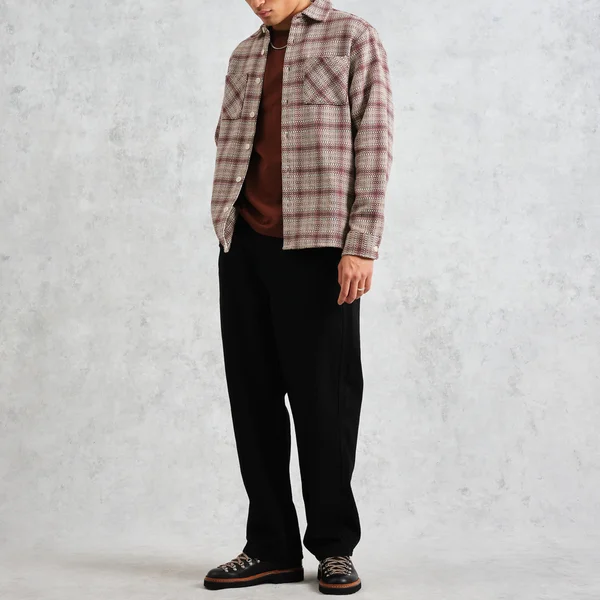 Wax London Whiting Checked Cotton-Blend Overshirt