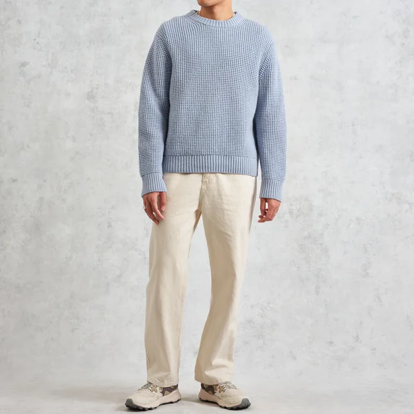 Wax London Wilde Crewneck Waffle-Knit Jumper