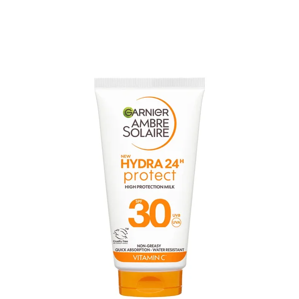 Garnier Ambre Solaire SPF 30 Hydra 24 Hour Protect High Protection UVB & UVA Hydrating Sun Cream Lotion, 50ml