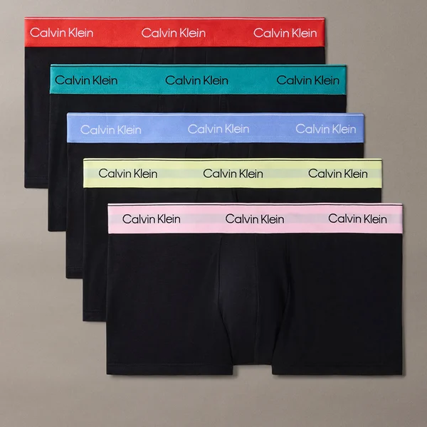 Calvin Klein Pride 5 Pack Cotton-Jersey Trunks