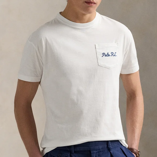 Polo Ralph Lauren Custom Slim Fit Back Logo Bear Cotton T-Shirt