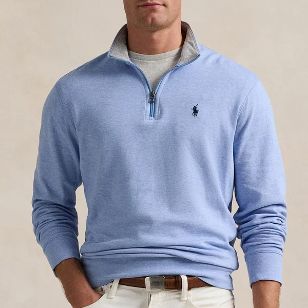 Polo Ralph Lauren Cotton-Blend Jersey Half-Zip Sweatshirt