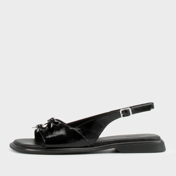Vagabond Women's Izzy Patent Leather Flat Sandals