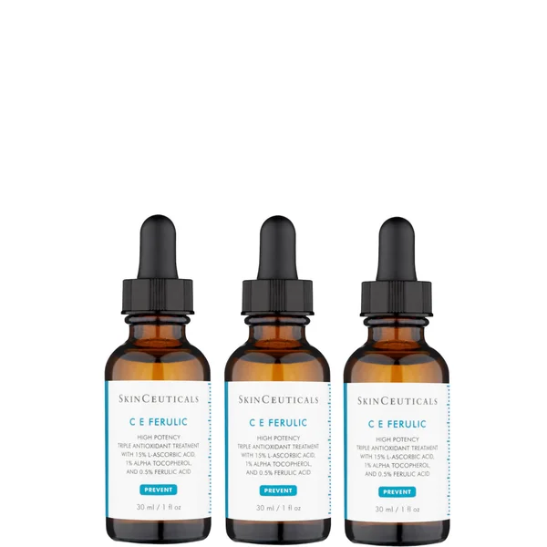 SkinCeuticals C E Ferulic Antioxidant Vitamin C Serum for Normal/Dry Skin 30ml (Three Pack)