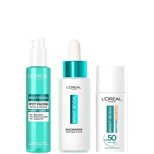 L'Oreal Paris Bright Reveal Dark Spot Defender Routine Bundle