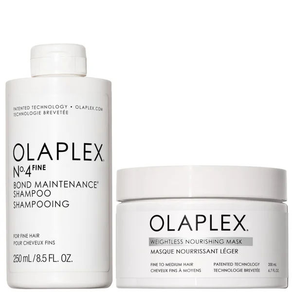Olaplex No.4 Fine Shampoo & Weightless Nourishing Mask Duo