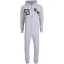 ECKO Men's Printed Onesie - Grey Marl