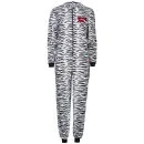 Betty Boop Women's Animal Print Fleece Onesies -Black & White