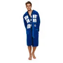 Doctor Who Men's Tardis Adult Fleece Robe - Blue