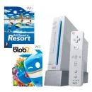 Nintendo Wii Console (White): Bundle (Includes Wii Sports Resort and De Blob 2)
