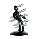 Raffaele Iannello Voodoo Knife Block With 5 Knives - Black