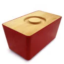 Bread Bin with Built-in Breadboard - Red