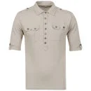 D-Struct Men's Military Polo-Shirt - Taupe