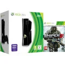 Xbox 360 250GB Matte Black Console: Bundle Includes (Sniper: Ghost Warrior 2 Limited Edition)