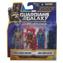 Guardians of the Galaxy Groot, Rocket Raccoon and Nova Corps Officer Action Figures