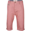Brave Soul Men's Poland Chino Shorts - Coral