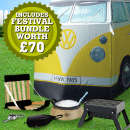 VW Campervan Tent - Yellow with FREE Bundle