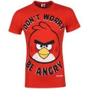 Angry Birds Men's Don't Worry Be Angry T-Shirt - Red