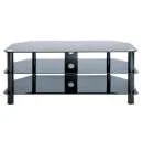 LEVV Black TV Stand for up to 50 Inch TVs