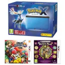 Nintendo 3DS XL Blue and Black Console - Includes Pokémon X, Super Smash Bros. & Professor Layton: and The Miracle Mask