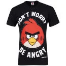 Angry Birds Men's Don't Worry Be Angry T-Shirt - Black